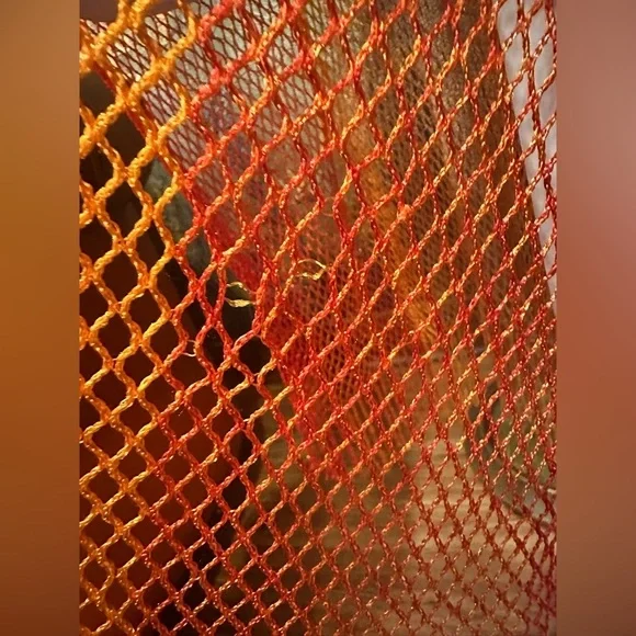 Boho Sunset Ombre Mesh Maxi Kimono Cover-Up Fringe Festival Beach Party O/S - Picture 7 of 11